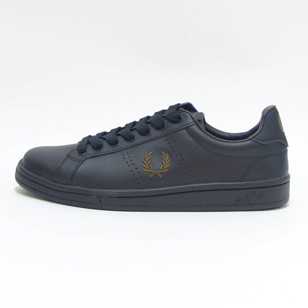 フレッドペリー FRED PERRY B4321 220(ユニセックス)B721 LEATHER カラー:ブラック レザースニーカー クラシックデザイン 「靴」