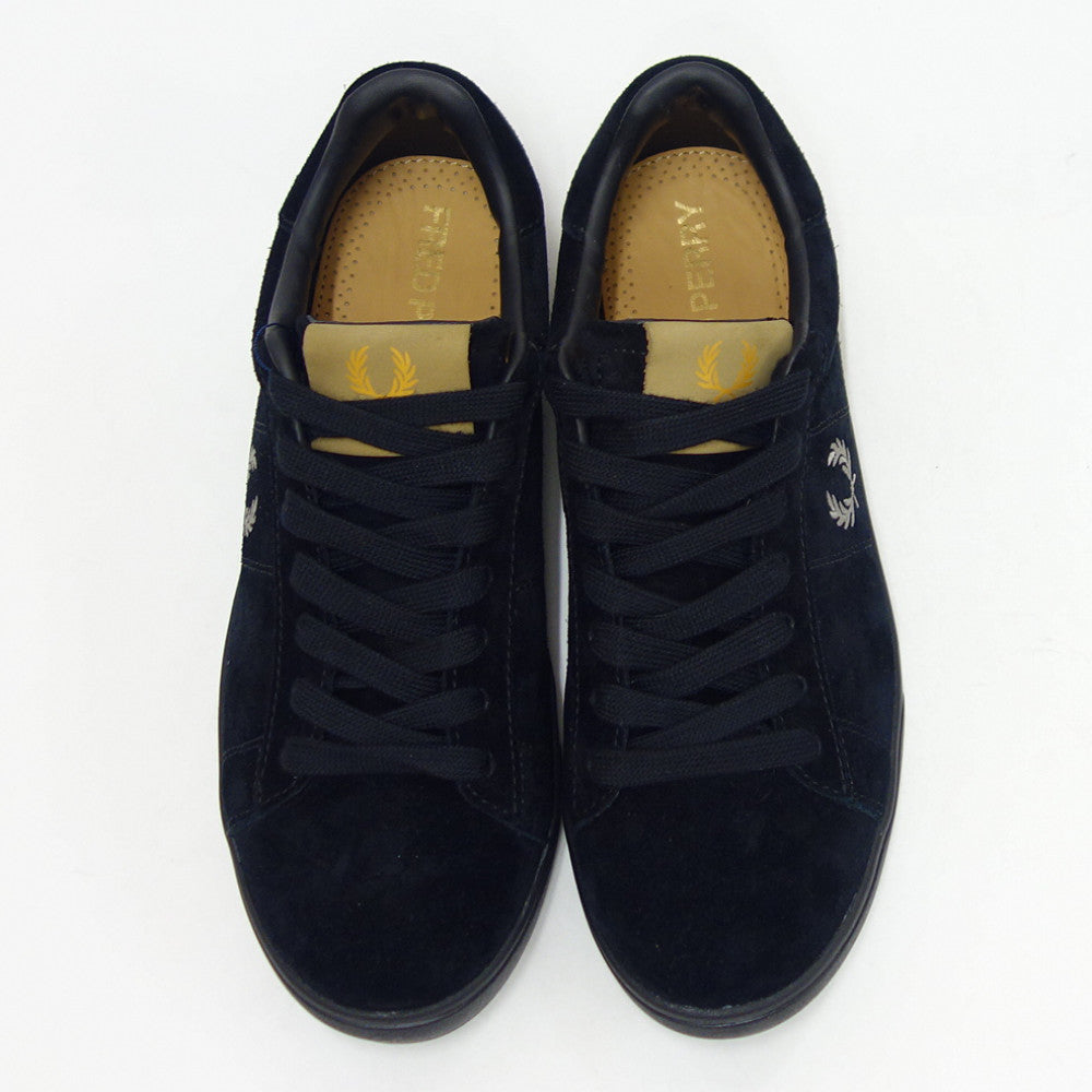 FRED PERRY フレッドペリー B4323102(ユニセックス)SPENCER SUEDE (スペンサー スエード) カラー:BLACK 天然皮革 ローカット スニーカー 「靴」