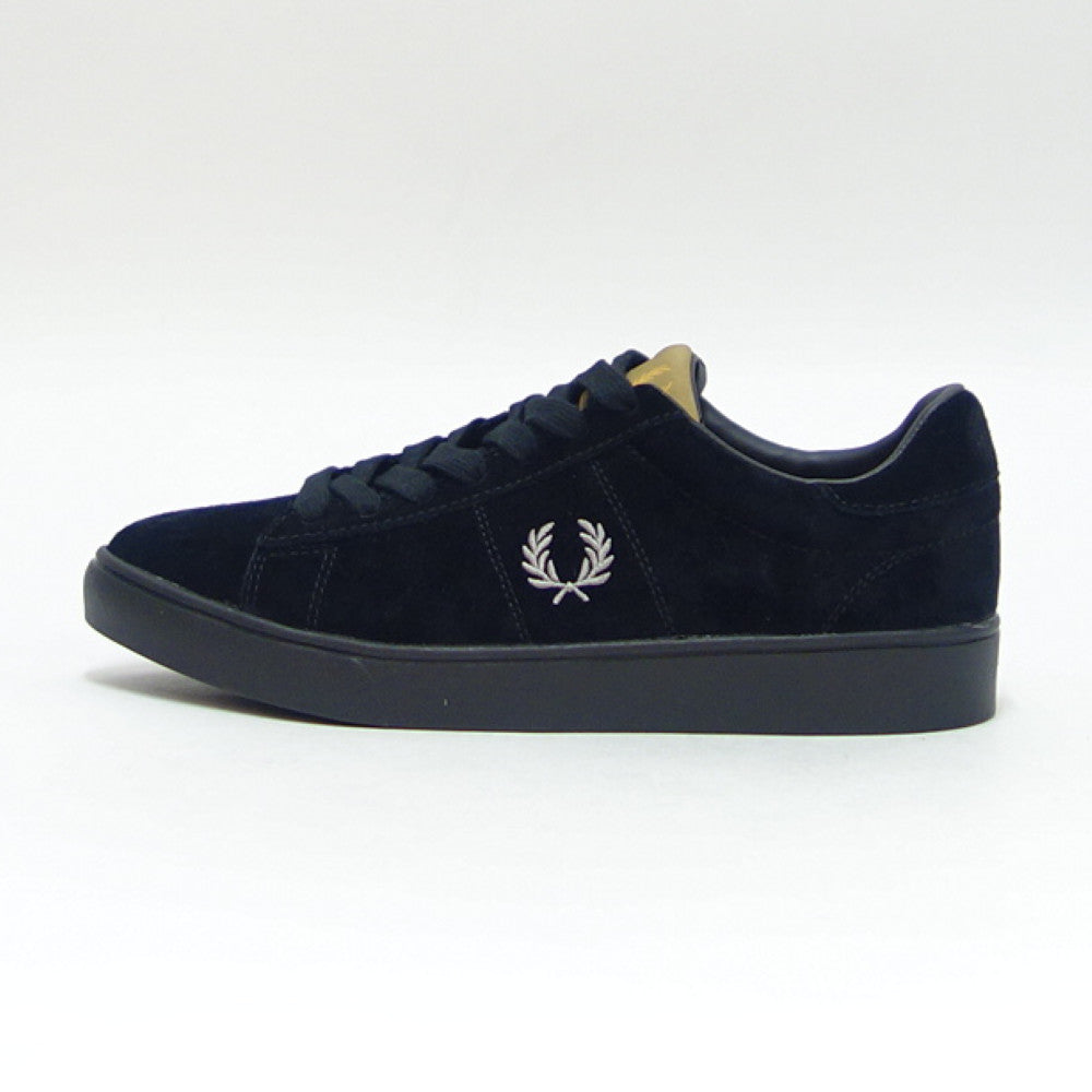 FRED PERRY フレッドペリー B4323102(ユニセックス)SPENCER SUEDE (スペンサー スエード) カラー:BLACK 天然皮革 ローカット スニーカー 「靴」