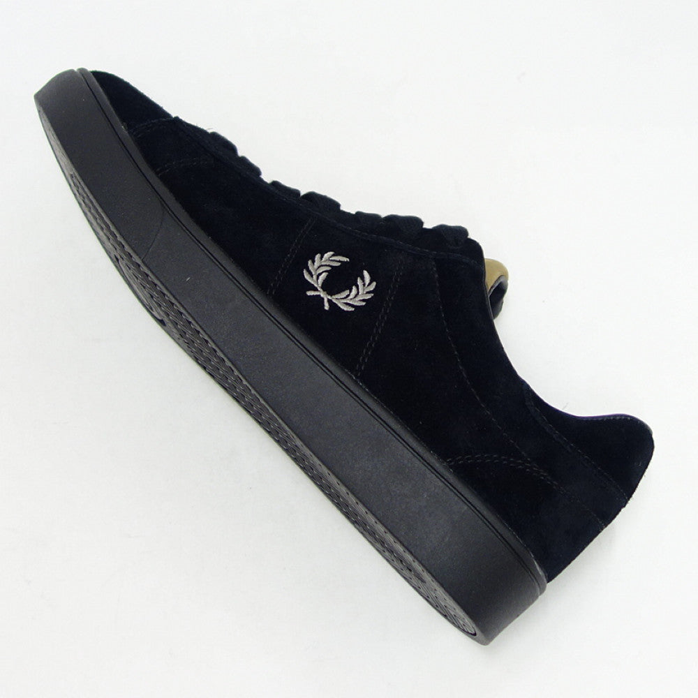 FRED PERRY フレッドペリー B4323102(ユニセックス)SPENCER SUEDE (スペンサー スエード) カラー:BLACK 天然皮革 ローカット スニーカー 「靴」