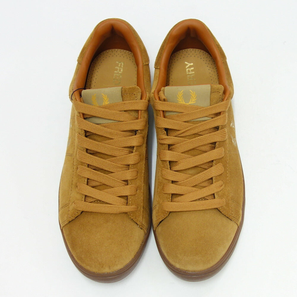 FRED PERRY フレッドペリー B4323831(メンズ)SPENCER SUEDE (スペンサー スエード) カラー:GINGER 天然皮革 ローカット スニーカー 「靴」