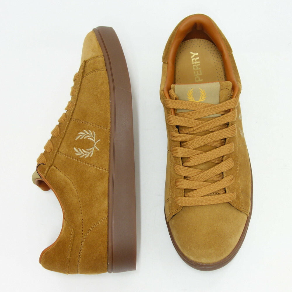 FRED PERRY フレッドペリー B4323831(メンズ)SPENCER SUEDE (スペンサー スエード) カラー:GINGER 天然皮革 ローカット スニーカー 「靴」