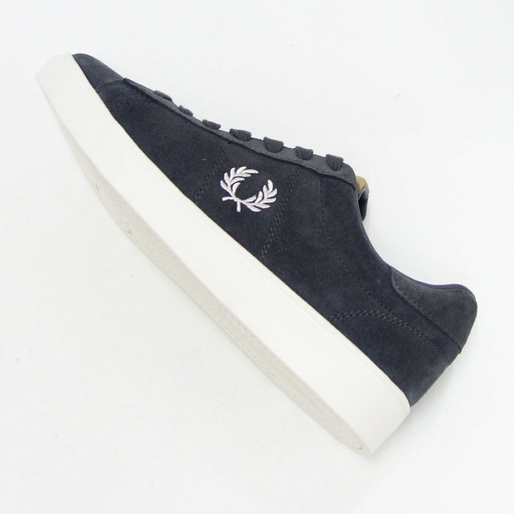 FRED PERRY フレッドペリー B4323G85(ユニセックス)SPENCER SUEDE (スペンサー スエード) カラー:GUNMETAL 天然皮革 ローカット スニーカー 「靴」
