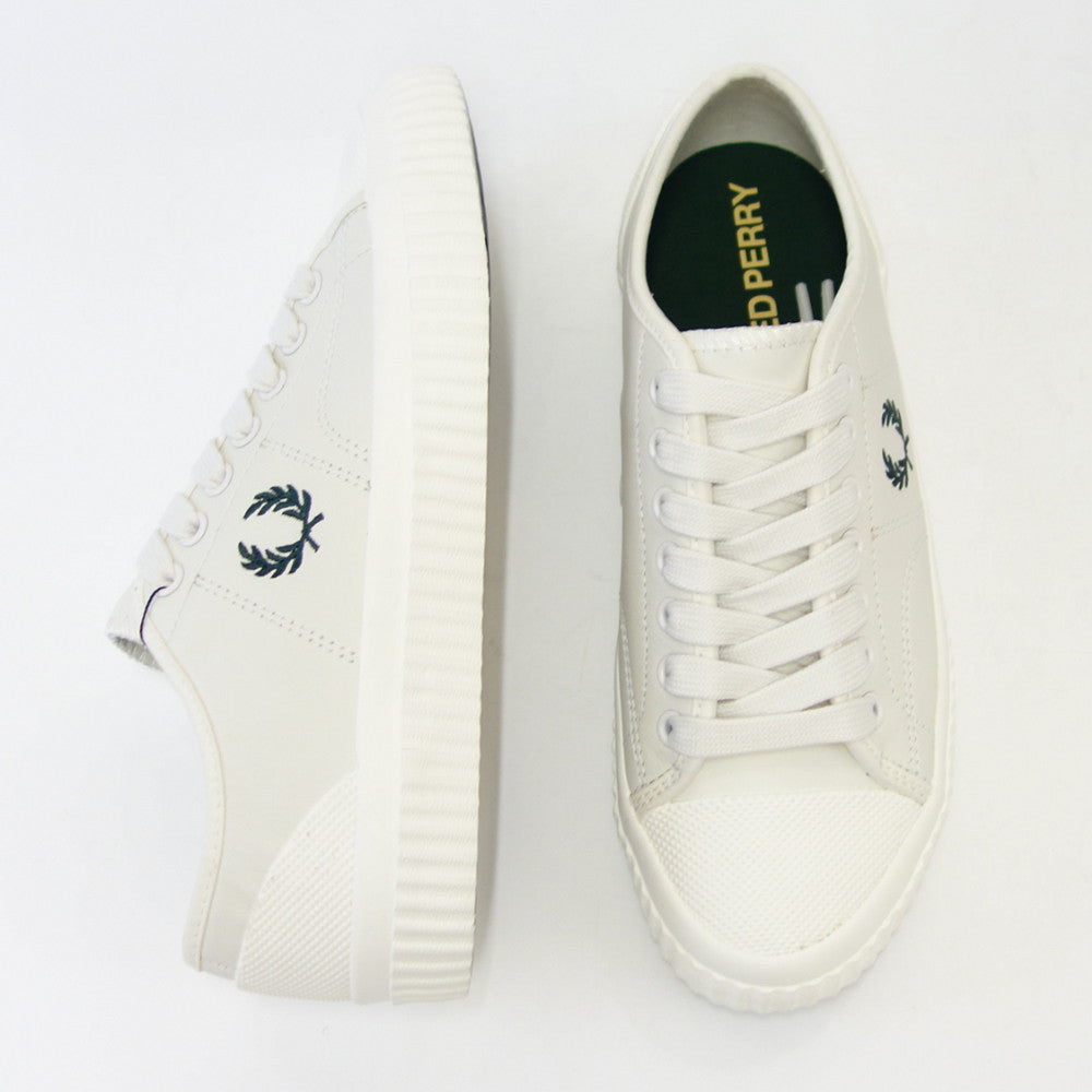 【SALE 20%OFF】 FRED PERRY フレッドペリー  B4328 760(ユニセックス)HUGHES LOW LEATHER カラー:Light Ecru  天然皮革 ローカットスニーカー テニスシューズ  「靴」