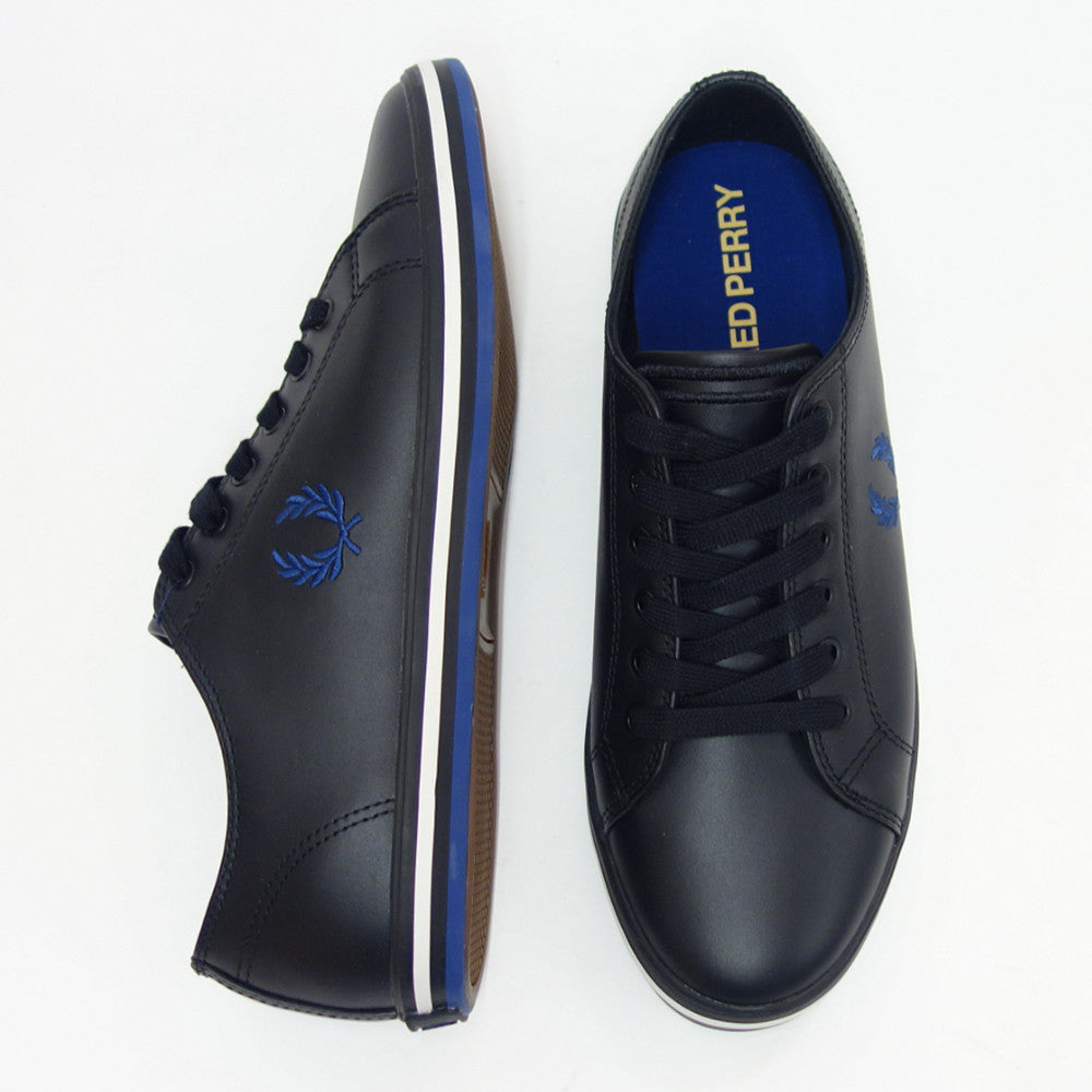 FRED PERRY フレッドペリー B4333 102(ユニセックス)KINGSTON LEATHER カラー:Black 天然皮革 ローカットスニーカー テニスシューズ 「靴」
