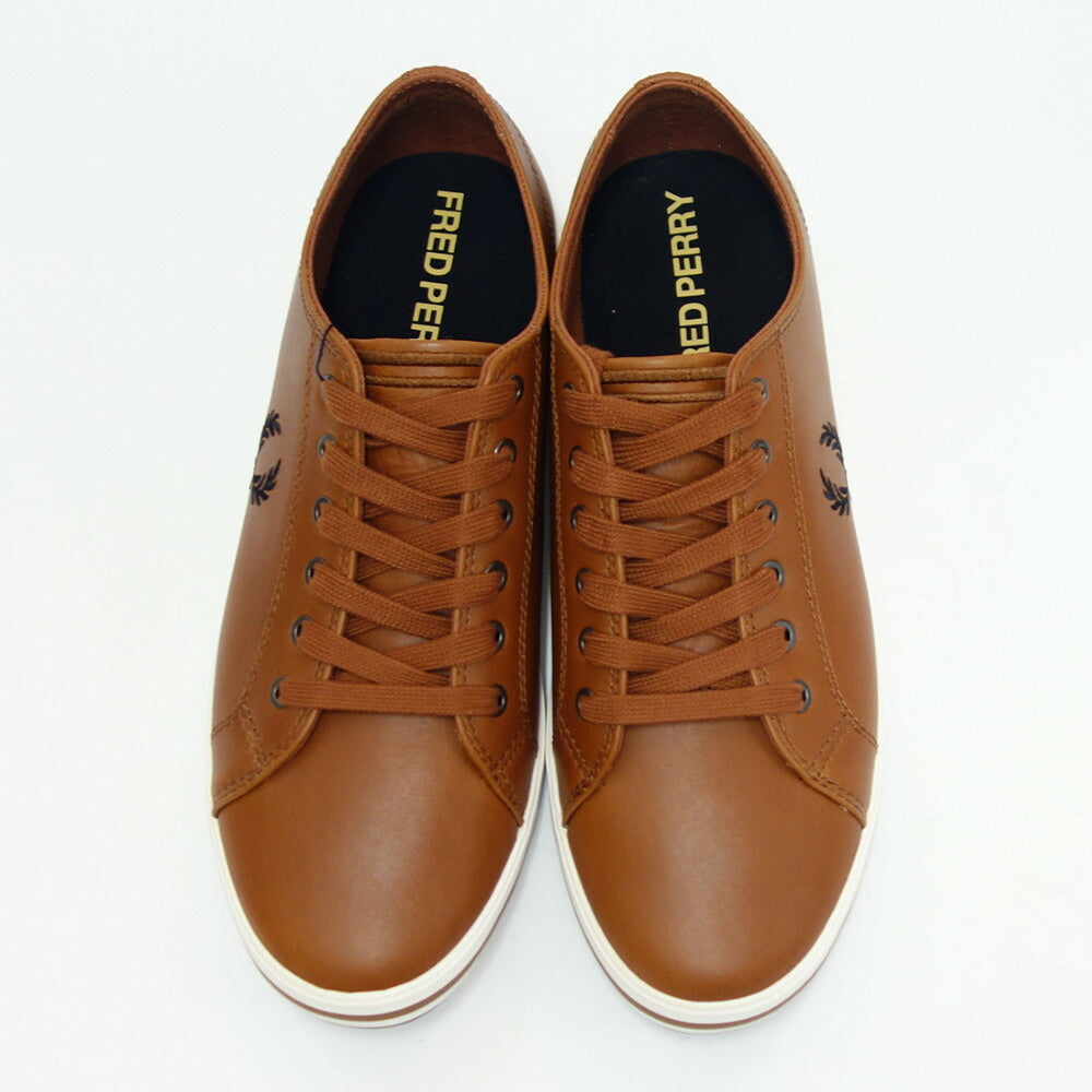 FRED PERRY フレッドペリー B4333 C55(ユニセックス)KINGSTON LEATHER カラー:Tan 天然皮革 ローカットスニーカー テニスシューズ 「靴」