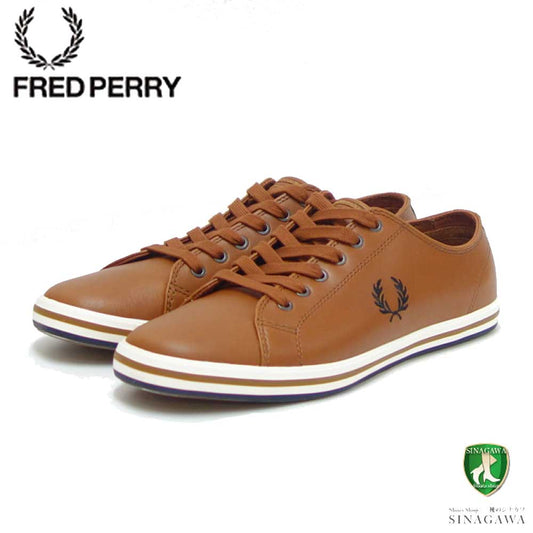 FRED PERRY フレッドペリー  B4333 C55(ユニセックス)KINGSTON LEATHER カラー:Tan  天然皮革 ローカットスニーカー テニスシューズ  「靴」