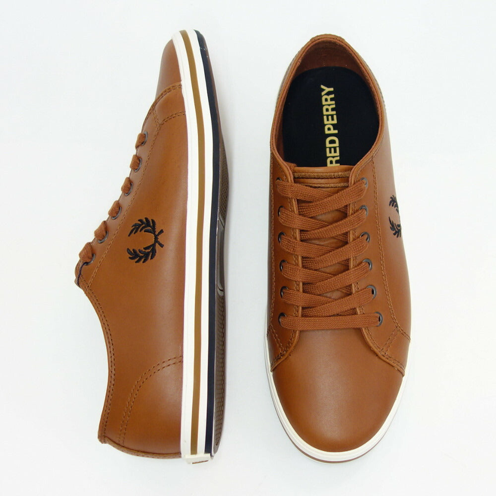 FRED PERRY フレッドペリー B4333 C55(ユニセックス)KINGSTON LEATHER カラー:Tan 天然皮革 ローカットスニーカー テニスシューズ 「靴」