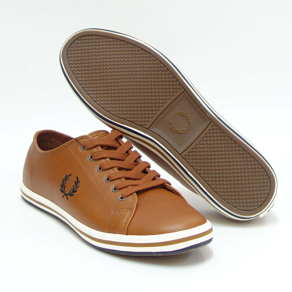 FRED PERRY フレッドペリー B4333 C55(ユニセックス)KINGSTON LEATHER カラー:Tan 天然皮革 ローカットスニーカー テニスシューズ 「靴」