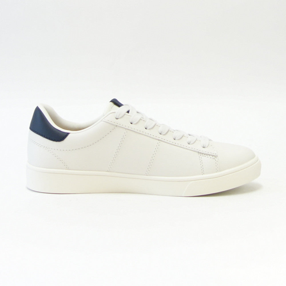FRED PERRY フレッドペリー B 4334 254(ユニセックス)SPENCER LEATHER (スペンサー レザー) カラー:Porcelain 天然皮革のローカットスニーカー 展開サイズ 23cm 25cm 27cm 「靴」