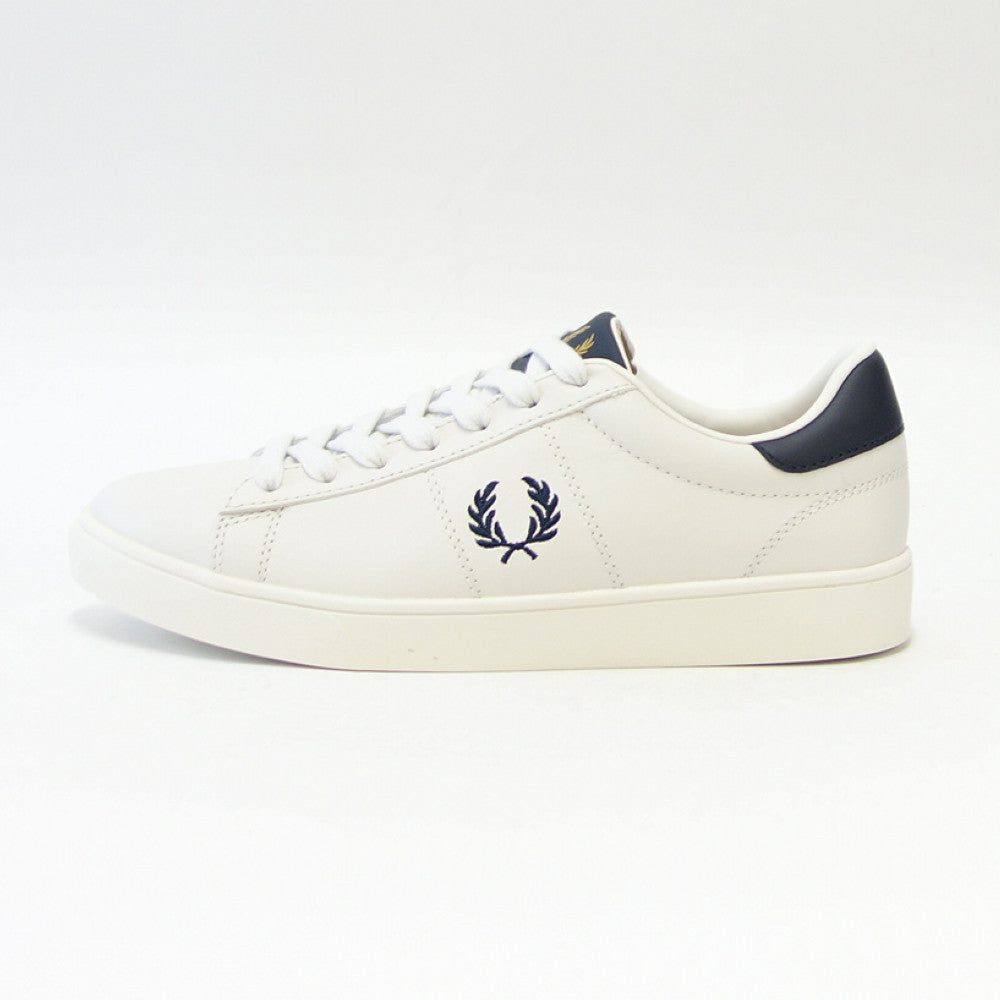 FRED PERRY フレッドペリー B 4334 254(ユニセックス)SPENCER LEATHER (スペンサー レザー) カラー:Porcelain 天然皮革のローカットスニーカー 展開サイズ 23cm 25cm 27cm 「靴」