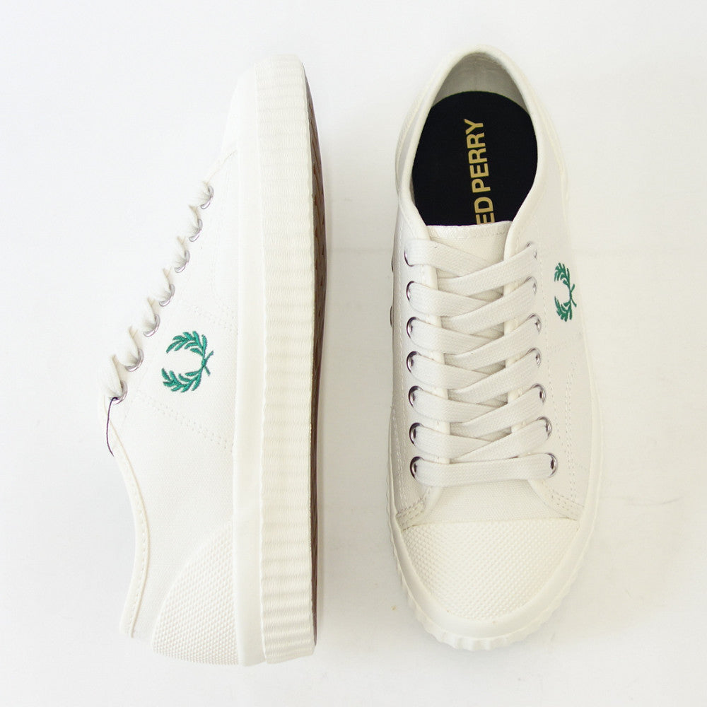 FRED PERRY フレッドペリー B4365 D06(ユニセックス)HUGHES LOW Canvas カラー:LIGHT ECRU キャンバス ローカットスニーカー テニスシューズ 「靴」