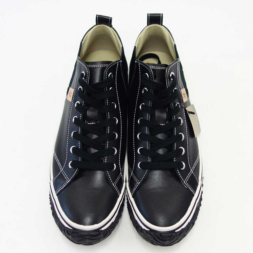 スピングルムーブ SPINGLE MOVE スピングルムーヴ SPM-442(ユニセックス)ブラック (05)   カンガルーレザー 天然皮革 スニーカー ラバーソール 「靴」