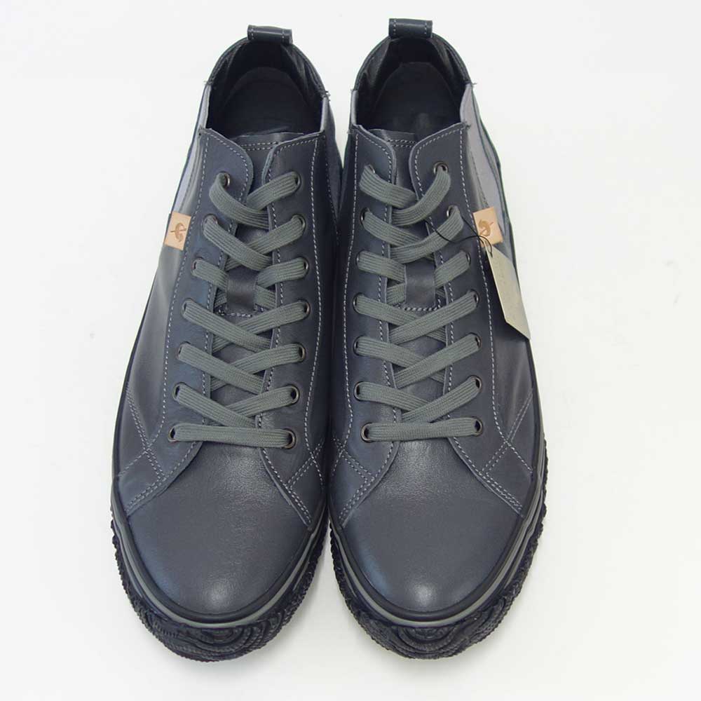 スピングルムーブ SPINGLE MOVE スピングルムーヴ SPM-442(ユニセックス)チャコールグレー (108)   カンガルーレザー 天然皮革 スニーカー ラバーソール 「靴」