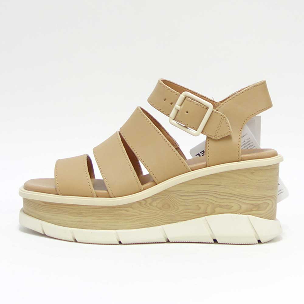 【SALE 30%OFF】 ソレル SOREL NL 4676(レディース) ジョアニー 3 アンクルストラップ:Honest Beige / Chalk (247) 天然皮革 アンクルストラップ ウェッジサンダル「靴」