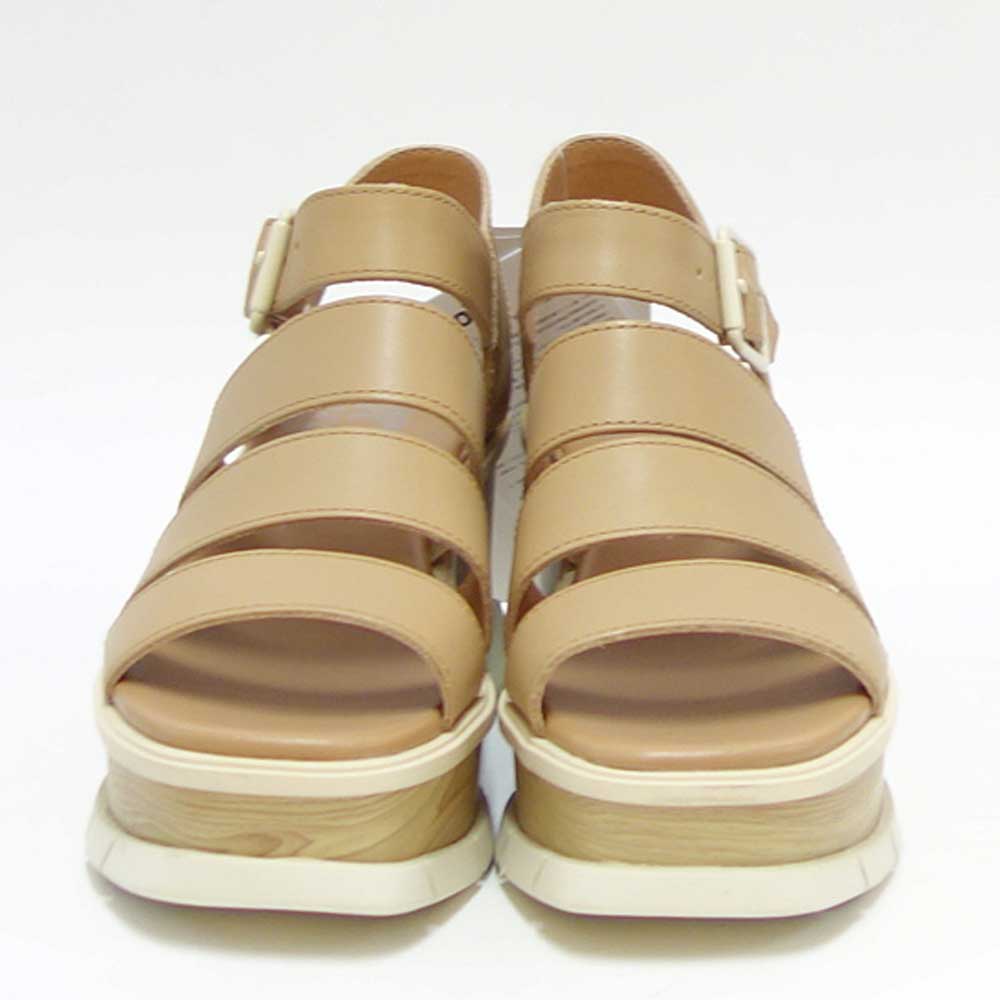 【SALE 30%OFF】 ソレル SOREL NL 4676(レディース) ジョアニー 3 アンクルストラップ:Honest Beige / Chalk (247) 天然皮革 アンクルストラップ ウェッジサンダル「靴」