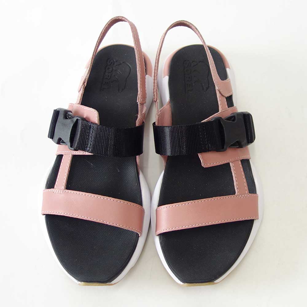 【SALE 50%OFF】 ソレル SOREL NL 4697(レディース サンダル) キネティックインパクトスリング:Eraser Pink / ホワイト (659) 天然皮革 アンクルストラップ サンダル「靴」