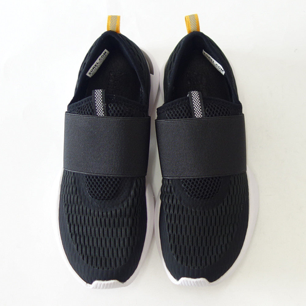 【SALE 30%OFF】 ソレル SOREL NL 4698(レディース) キネティックインパクトストラップ:ブラック (010)   ストレッチ スリッポン シューズ「靴」