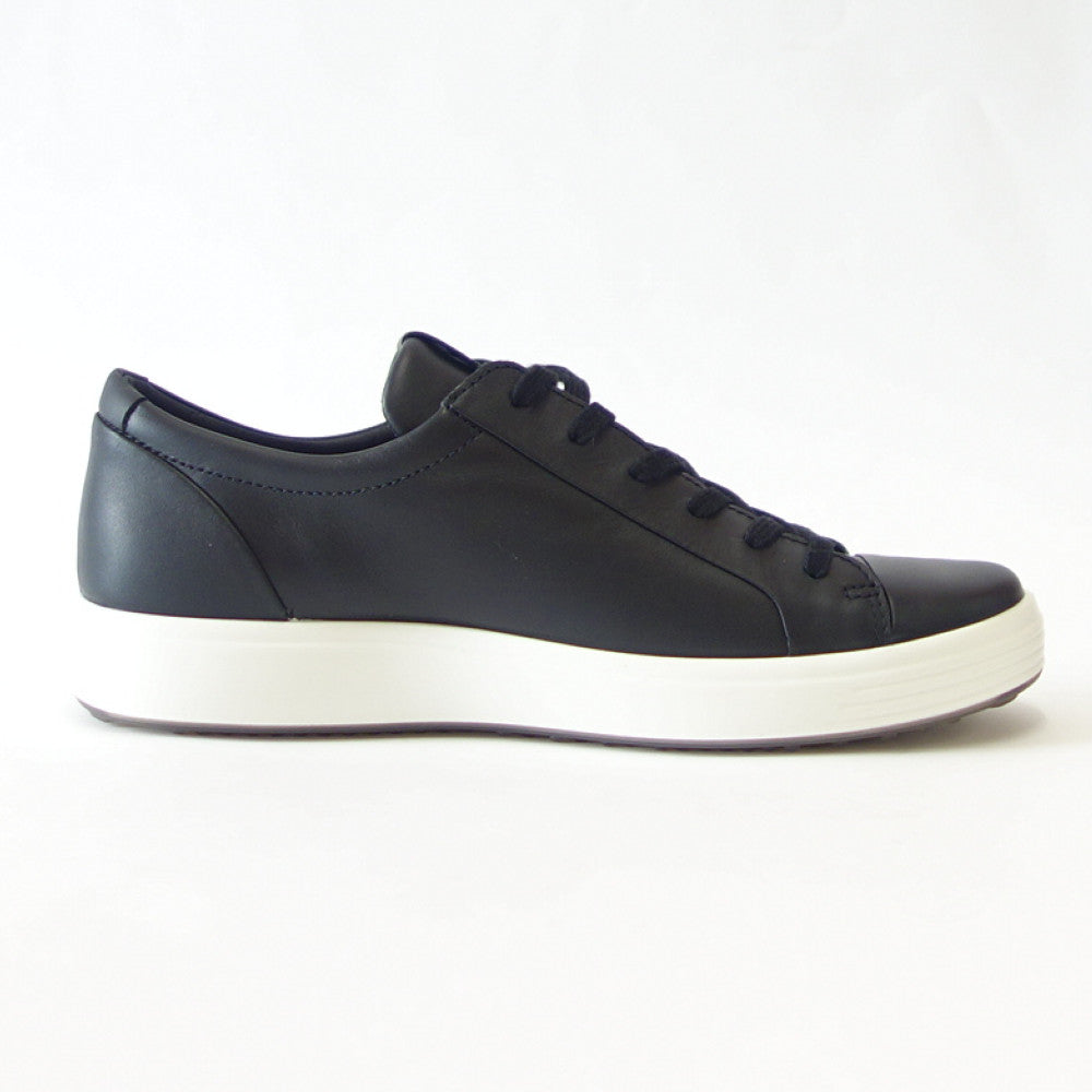 エコー ECCO SOFT 7 MEN'S SPORTS CLASSIC SNEAKER ブラック 47036401001(メンズ)天然皮革 ウォーキング シューズ コンフォート レザースニーカー 「靴」