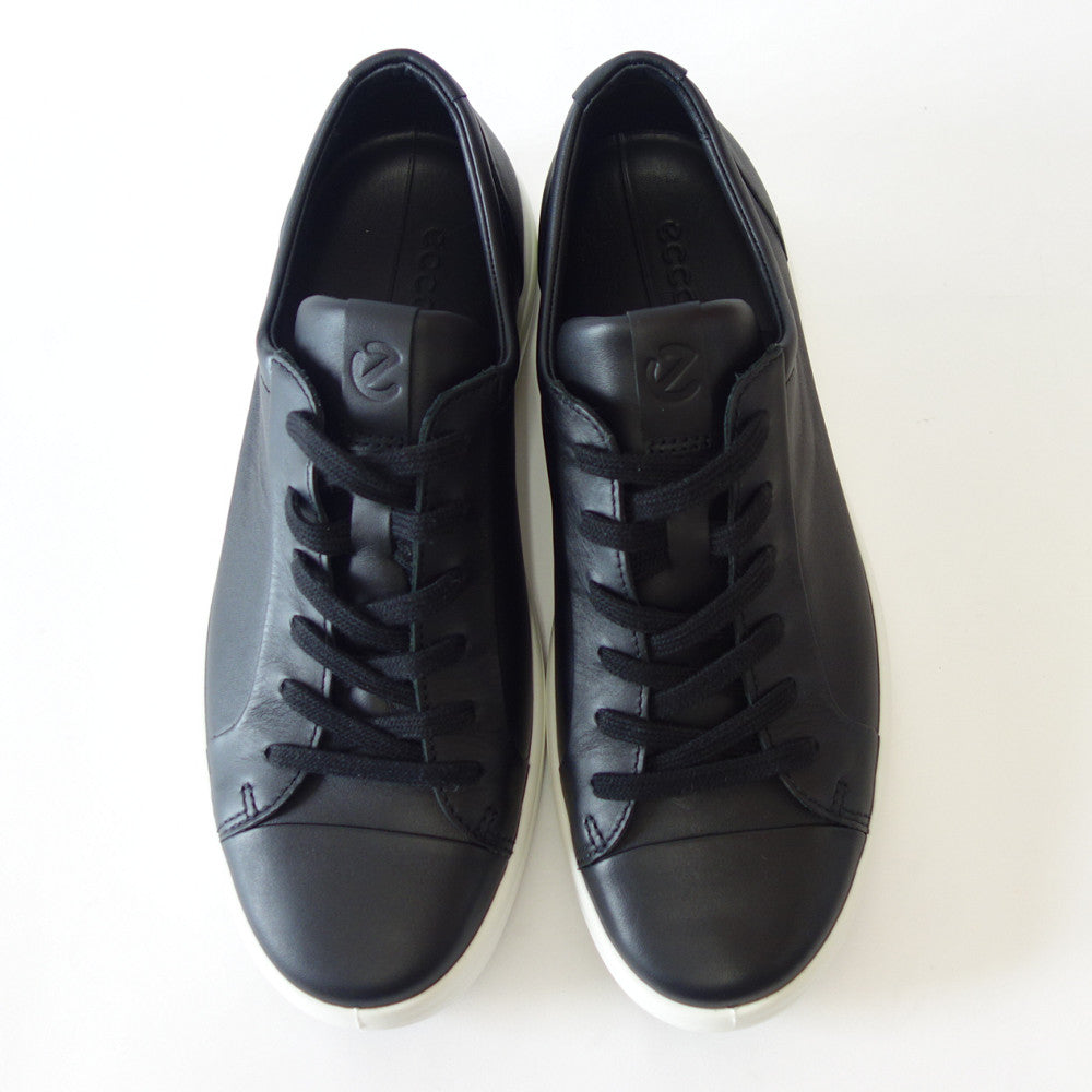 エコー ECCO SOFT 7 MEN'S SPORTS CLASSIC SNEAKER ブラック 47036401001(メンズ)天然皮革 ウォーキング シューズ コンフォート レザースニーカー 「靴」