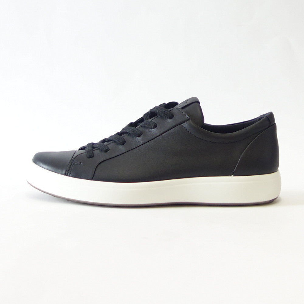 エコー ECCO SOFT 7 MEN'S SPORTS CLASSIC SNEAKER ブラック 47036401001(メンズ)天然皮革 ウォーキング シューズ コンフォート レザースニーカー 「靴」