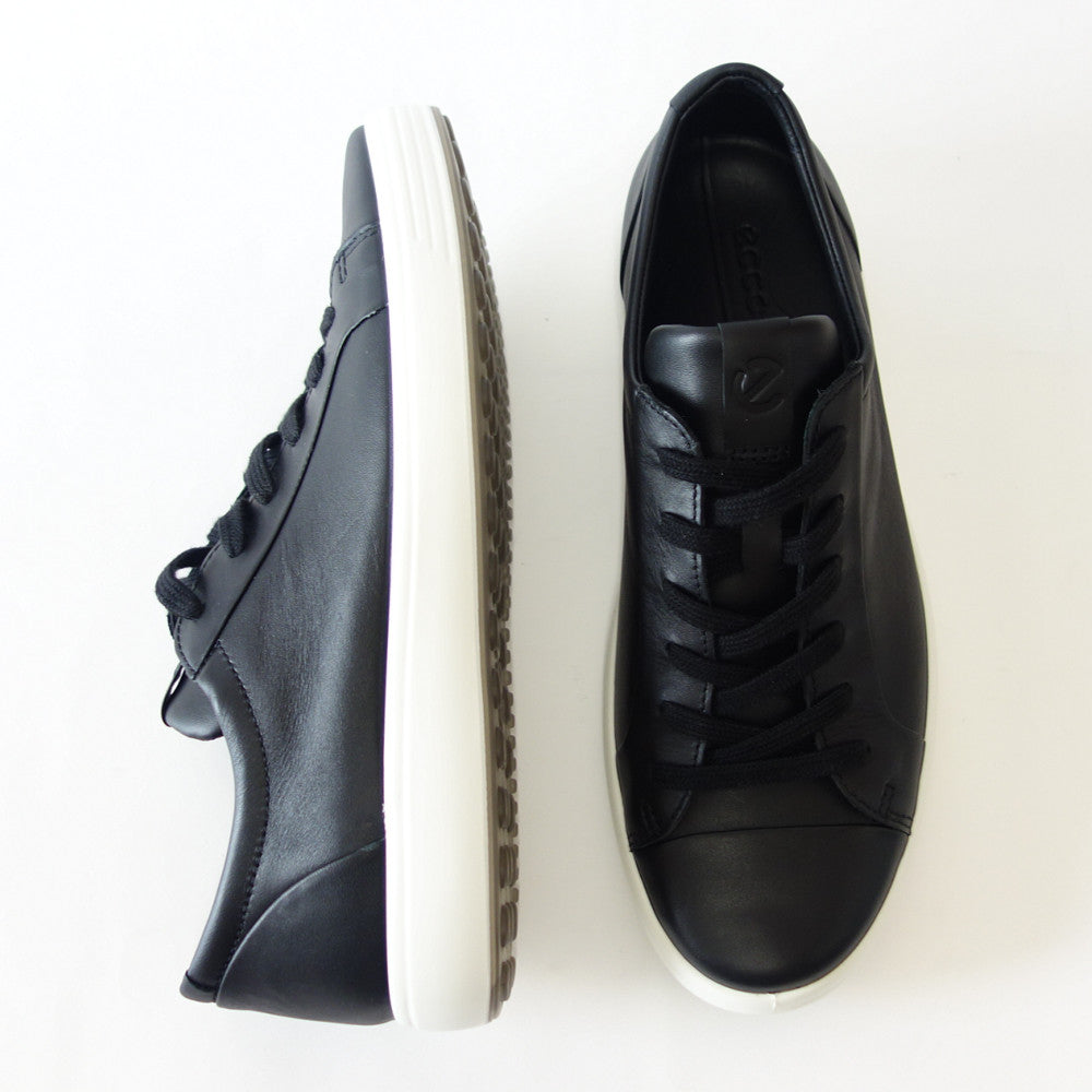 エコー ECCO SOFT 7 MEN'S SPORTS CLASSIC SNEAKER ブラック 47036401001(メンズ)天然皮革 ウォーキング シューズ コンフォート レザースニーカー 「靴」