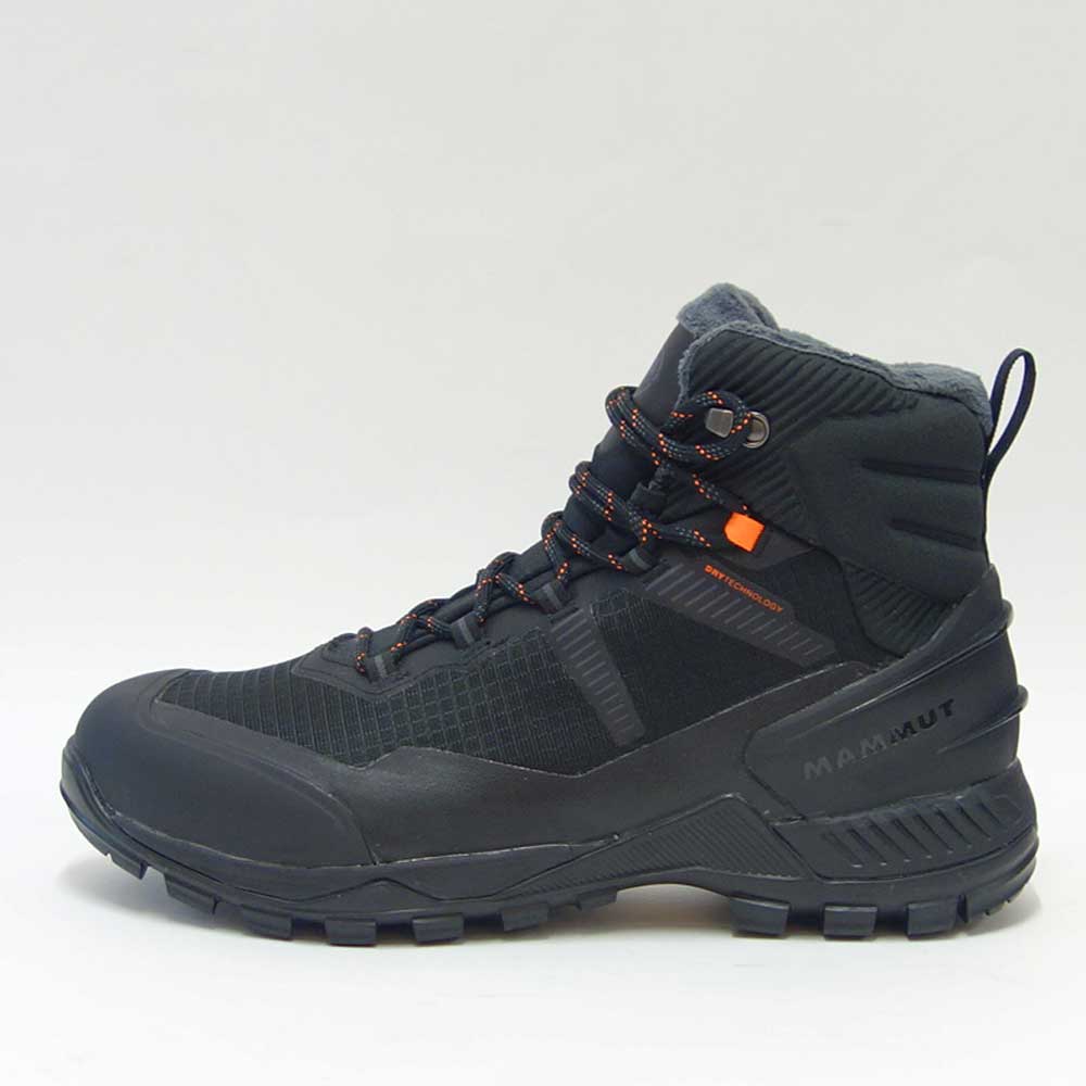 MAMMUT マムート Blackfin III Mid DT Men 303004810(メンズ)カラー:black-black(0052) アウトドアスニーカー ウォーキングシューズ 防水 防寒ハイキングシューズ「靴」
