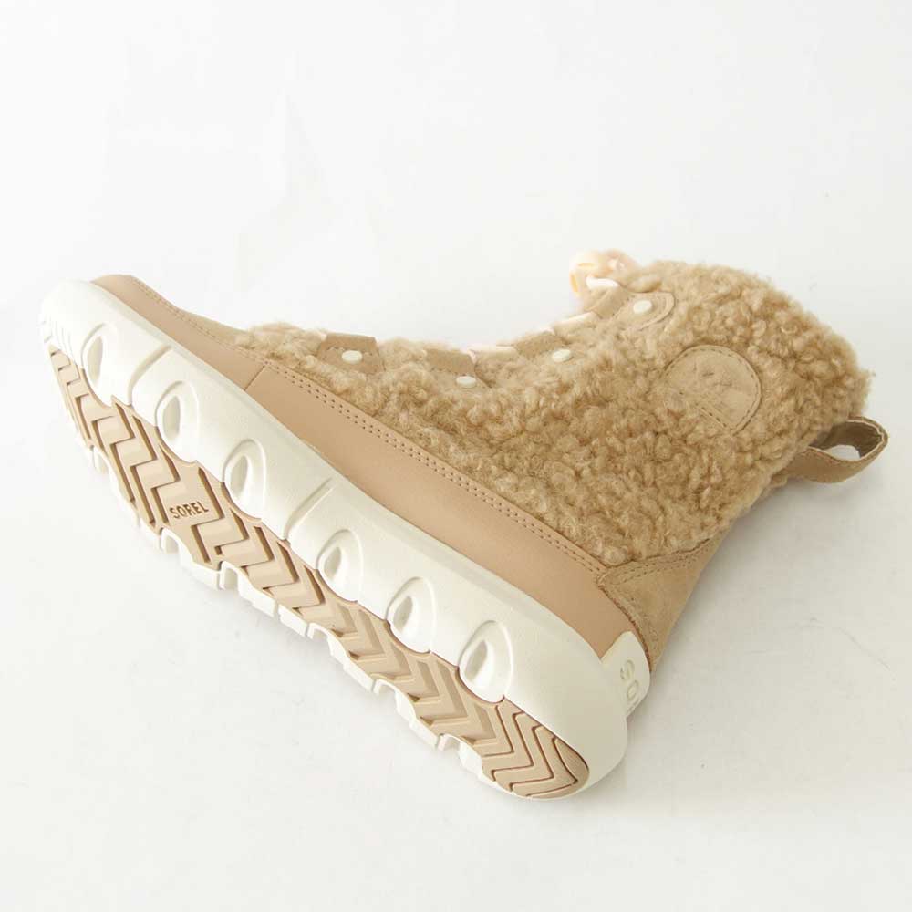 【SALE 30%OFF】 ソレル SOREL NY 4894(ユース)ソレルエクスプローラーコージー:Canoe / Chalk (262) ジュニア キッズ ショートブーツ 「靴」