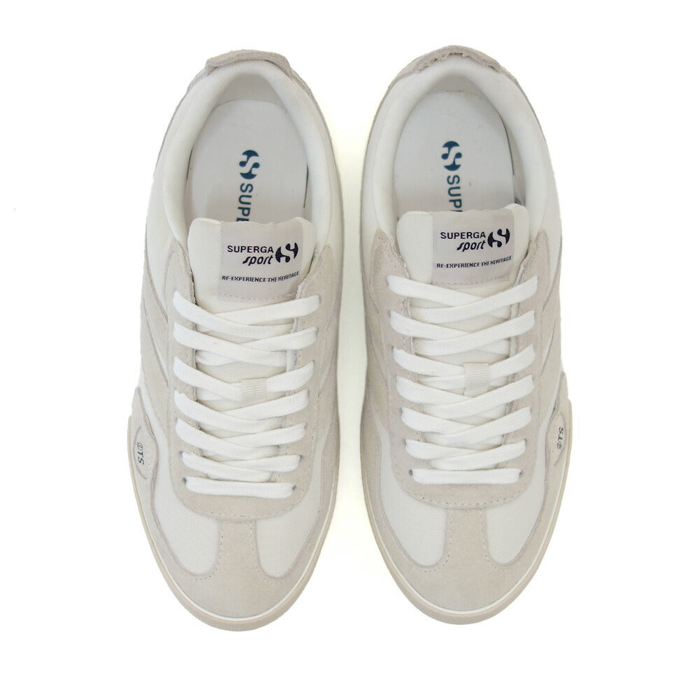 スペルガSUPERGA14999TSCOURT(レディース)WHITEAVORIO/BGEGEGESSO(4a7141vwan1)スエードレザースニーカー「靴」