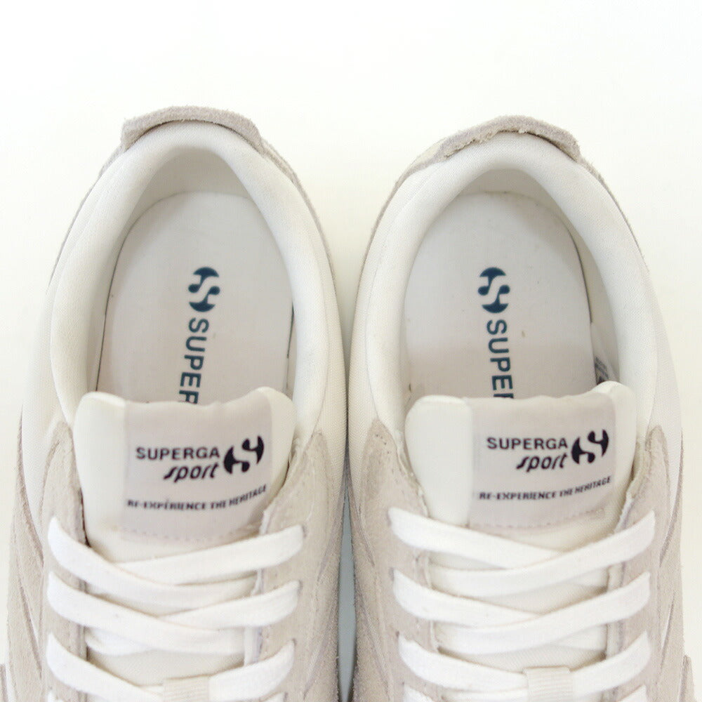 スペルガSUPERGA14999TSCOURT(レディース)WHITEAVORIO/BGEGEGESSO(4a7141vwan1)スエードレザースニーカー「靴」