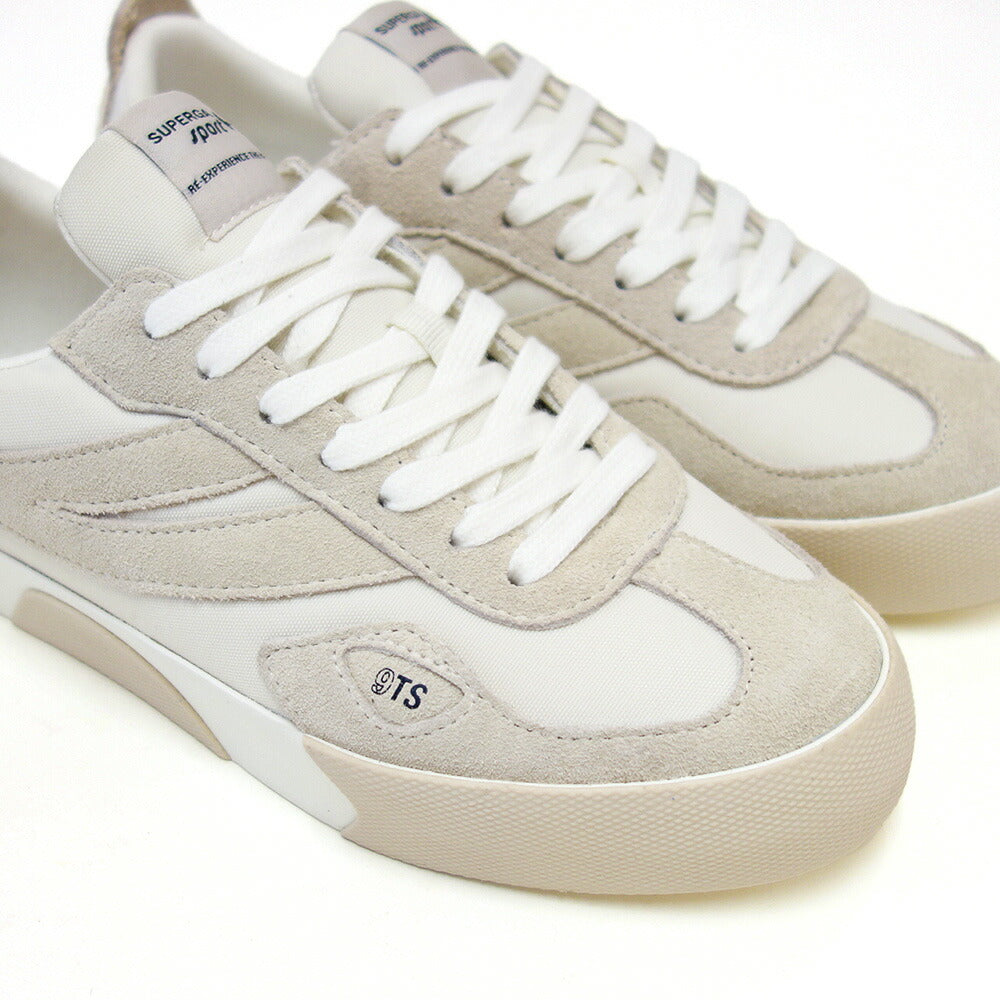 スペルガSUPERGA14999TSCOURT(レディース)WHITEAVORIO/BGEGEGESSO(4a7141vwan1)スエードレザースニーカー「靴」