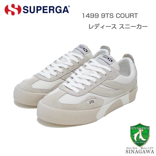 スペルガSUPERGA14999TSCOURT(レディース)WHITEAVORIO/BGEGEGESSO(4a7141vwan1)スエードレザースニーカー「靴」