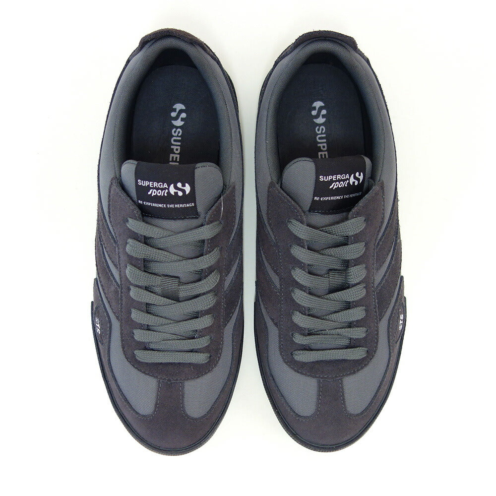 スペルガSUPERGA14999TSCOURT(レディース)GREYMAGNET/BLACKBRISTOL(4a7141vwan2)スエードレザースニーカー「靴」