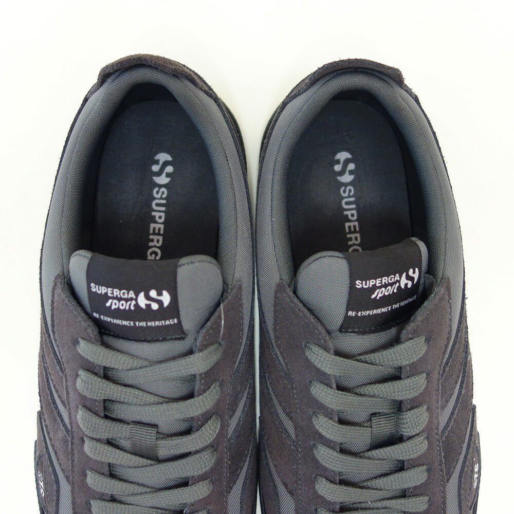 スペルガSUPERGA14999TSCOURT(レディース)GREYMAGNET/BLACKBRISTOL(4a7141vwan2)スエードレザースニーカー「靴」