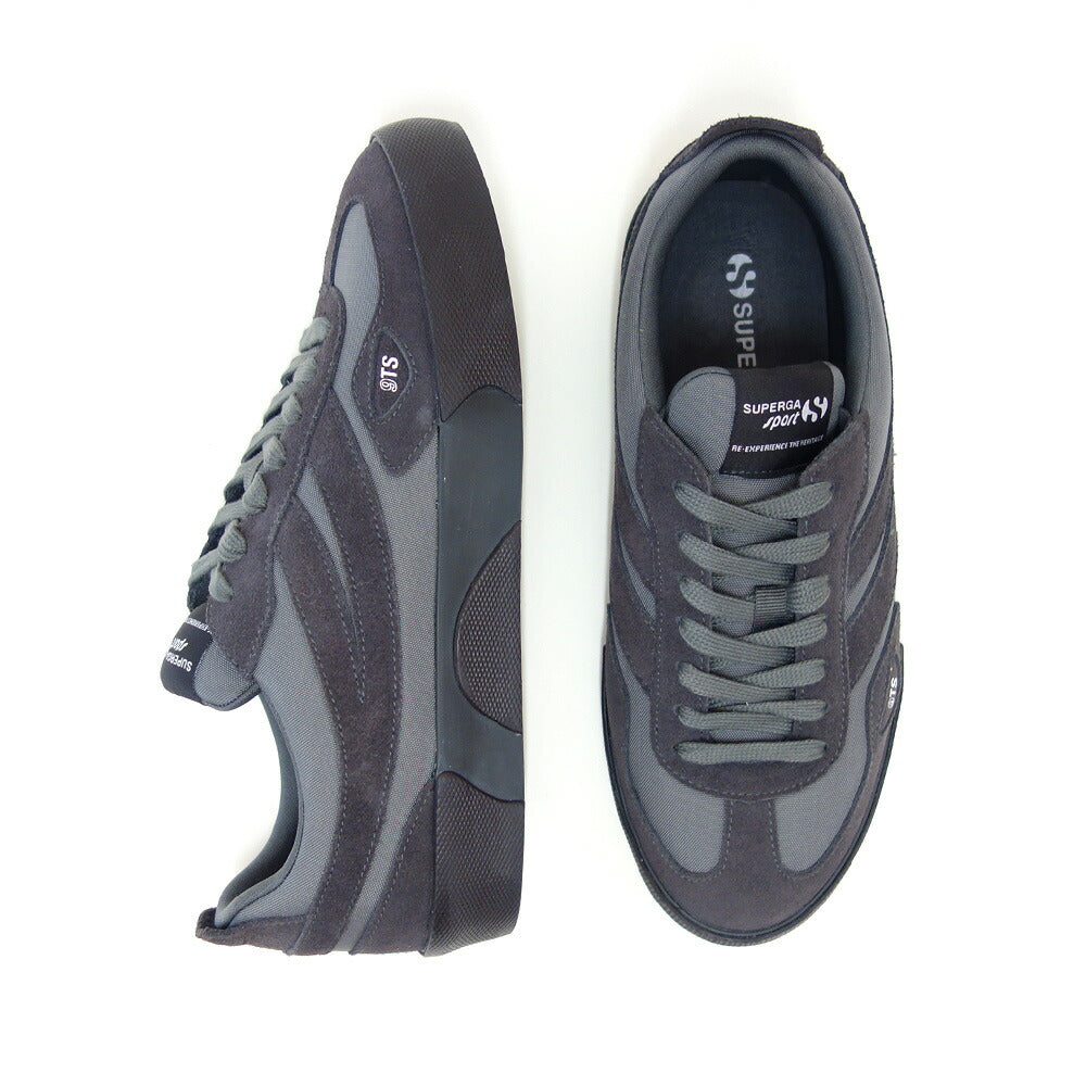 スペルガSUPERGA14999TSCOURT(レディース)GREYMAGNET/BLACKBRISTOL(4a7141vwan2)スエードレザースニーカー「靴」
