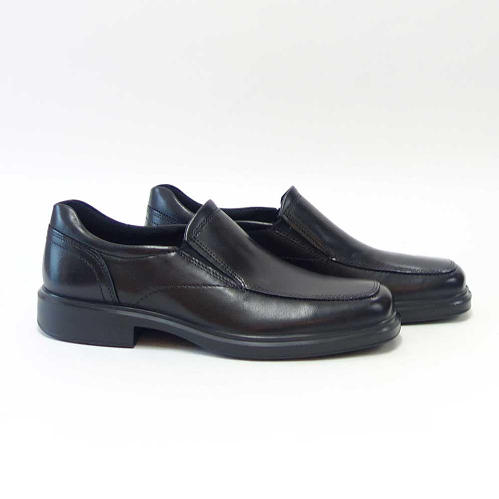 エコー ECCO HELSINKI 2 MEN'S SLIP-ON 500154 01001 ブラック(メンズ)上質レザーのビジネスシューズ スリッポン スクエアトゥ「靴」