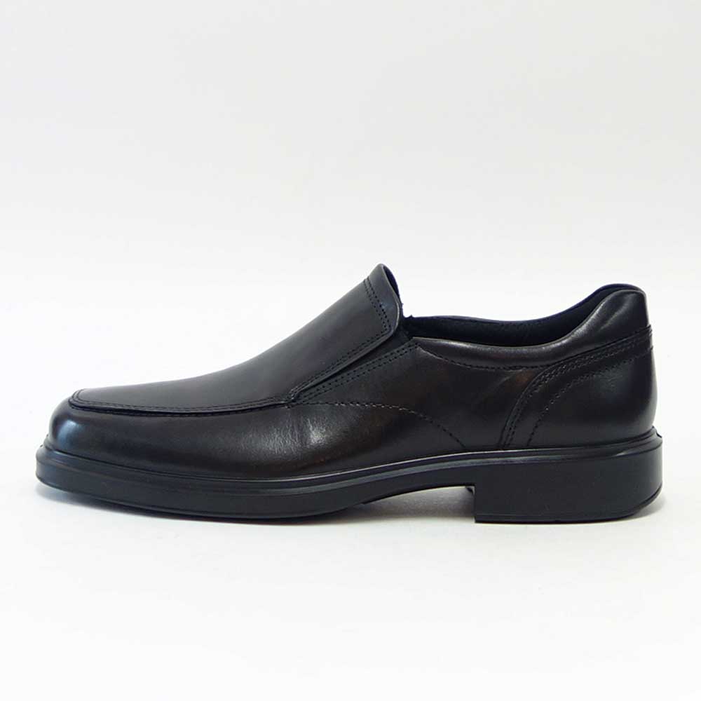 エコー ECCO HELSINKI 2 MEN'S SLIP-ON 500154 01001 ブラック(メンズ)上質レザーのビジネスシューズ スリッポン スクエアトゥ「靴」