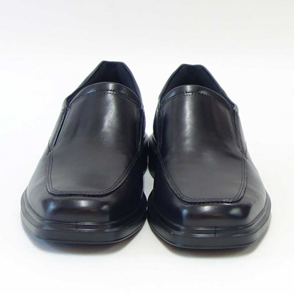 エコー ECCO HELSINKI 2 MEN'S SLIP-ON 500154 01001 ブラック(メンズ)上質レザーのビジネスシューズ スリッポン スクエアトゥ「靴」