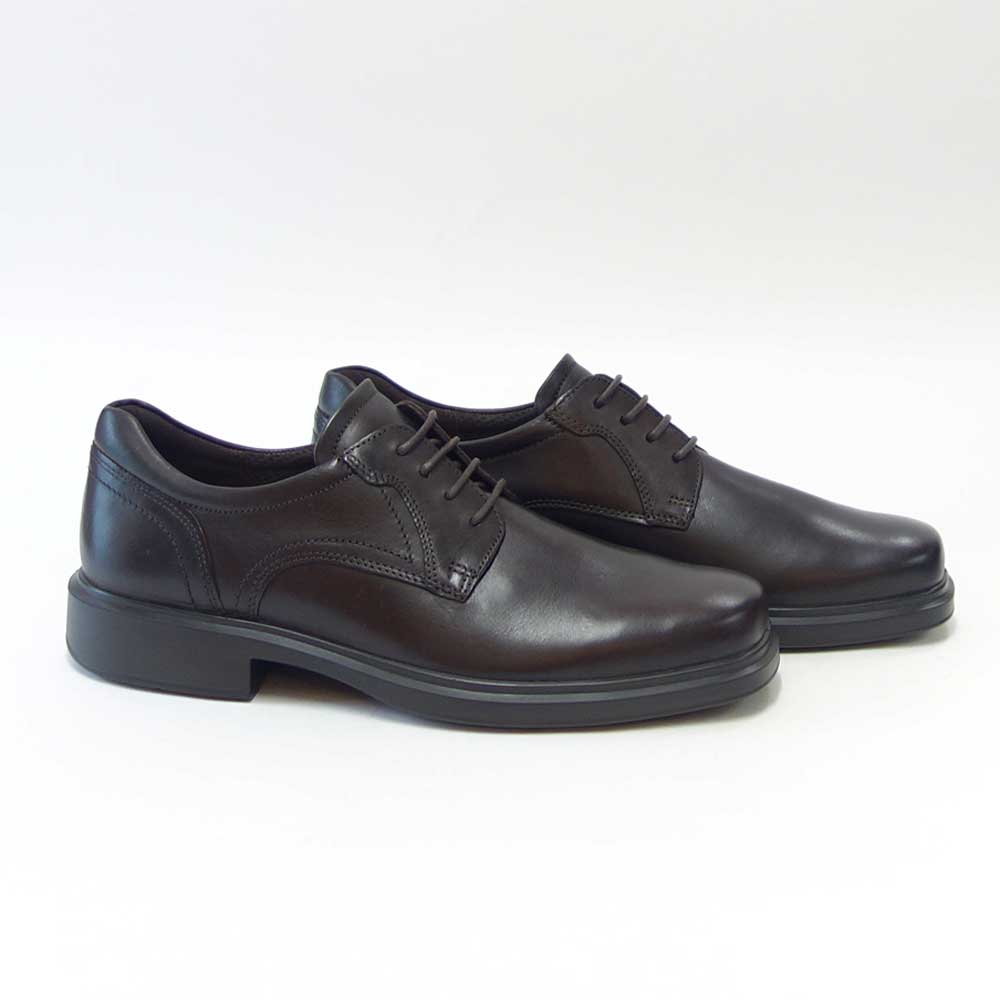 エコー ECCO HELSINKI 2 MEN'S PLAIN DERBY 500164 02178 ダークブラウン (メンズ)上質レザーのビジネスシューズ レースアップ スクエアトゥ「靴」
