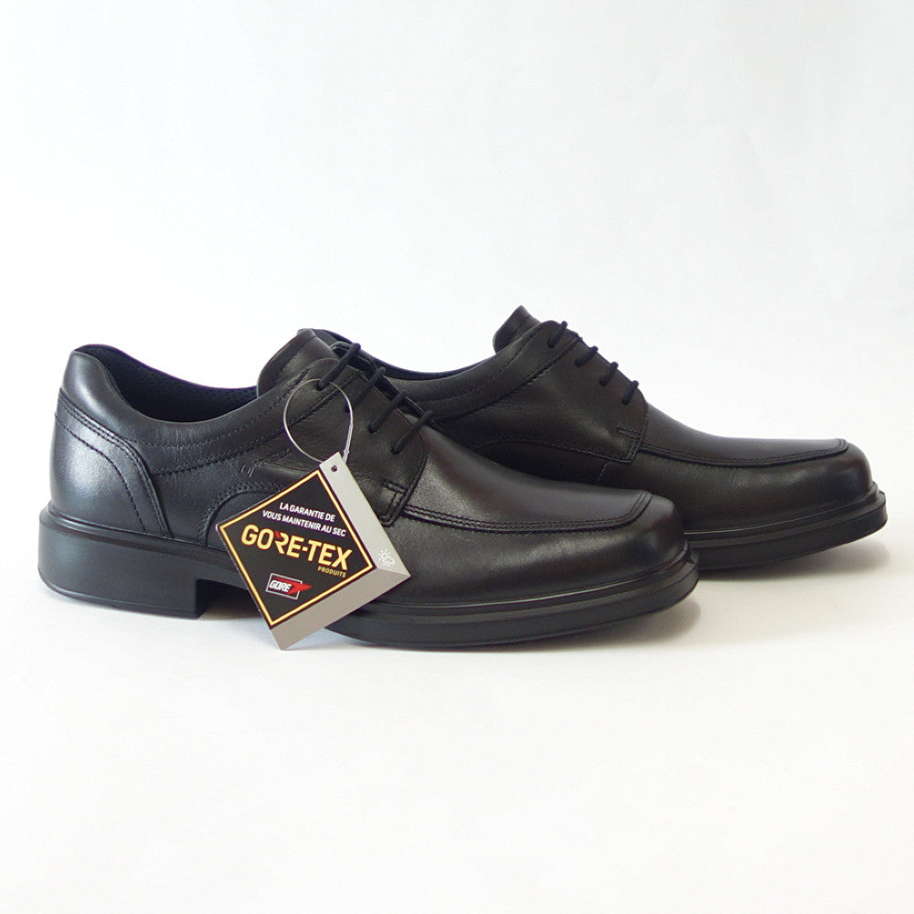 エコー ECCO HELSINKI 2 MENS GORE TEX SHOES 500204 01001 ブラック(メンズ)ゴアテックス 防水 プレミアムレザー ビジネスシューズ レースアップ スクエアトゥ「靴」