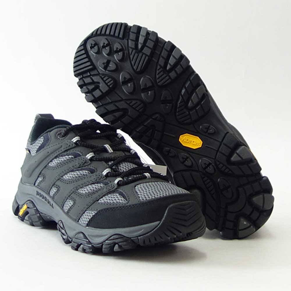 メレル MERRELL (メンズ)モアブ 3 シンセティック ゴアテックス MOAB 500243w (幅広) ローカット カラー(グラナイト) GORE-TEX 完全防水 通気性メッシュ アウトドアシューズ ウォーキング ハイキング トレイル 「靴」