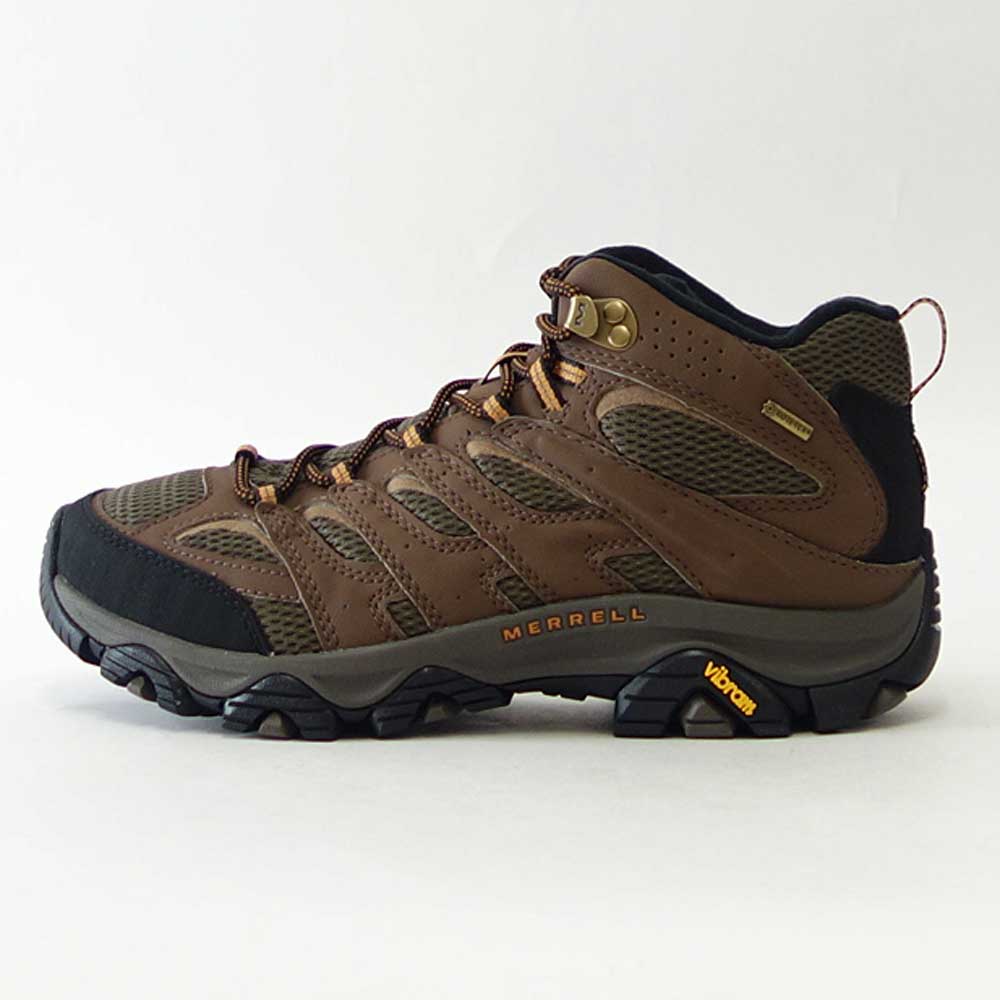 メレル MERRELL (メンズ)モアブ 3 シンセティック ミッド ゴアテックス MOAB 500253w ワイドワイズ カラー:アース GORE-TEX 完全防水 通気性メッシュ アウトドアシューズ ウォーキング ハイキング トレイル 「靴」
