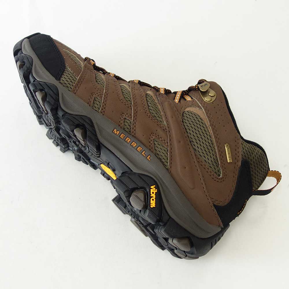 メレル MERRELL (メンズ)モアブ 3 シンセティック ミッド ゴアテックス MOAB 500253w ワイドワイズ カラー:アース GORE-TEX 完全防水 通気性メッシュ アウトドアシューズ ウォーキング ハイキング トレイル 「靴」