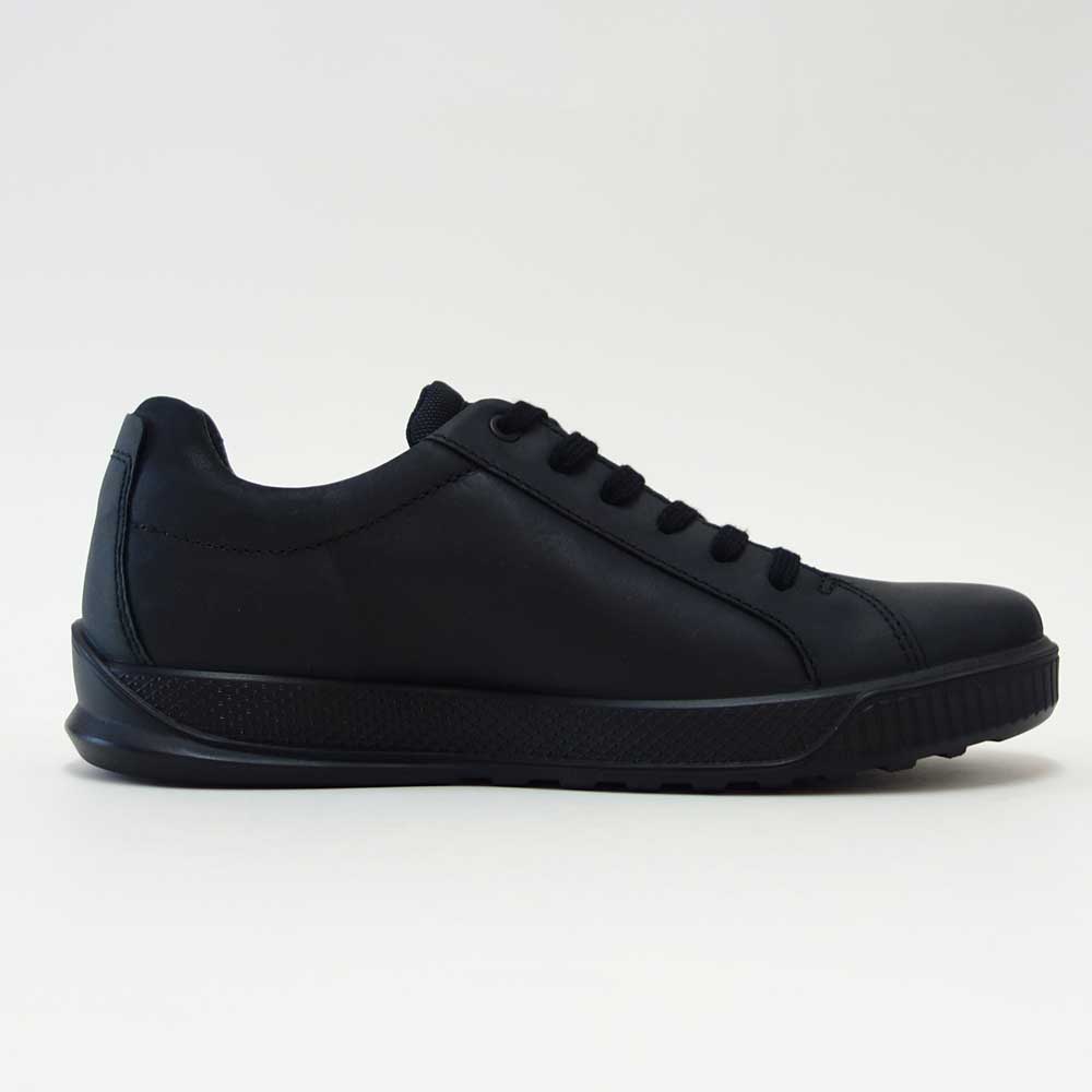 エコーECCOBYWAYMEN'SSNEAKERブラック50159451052(メンズ)快適な履き心地のレザースニーカーレースアップウォーキングシューズ旅行「靴」
