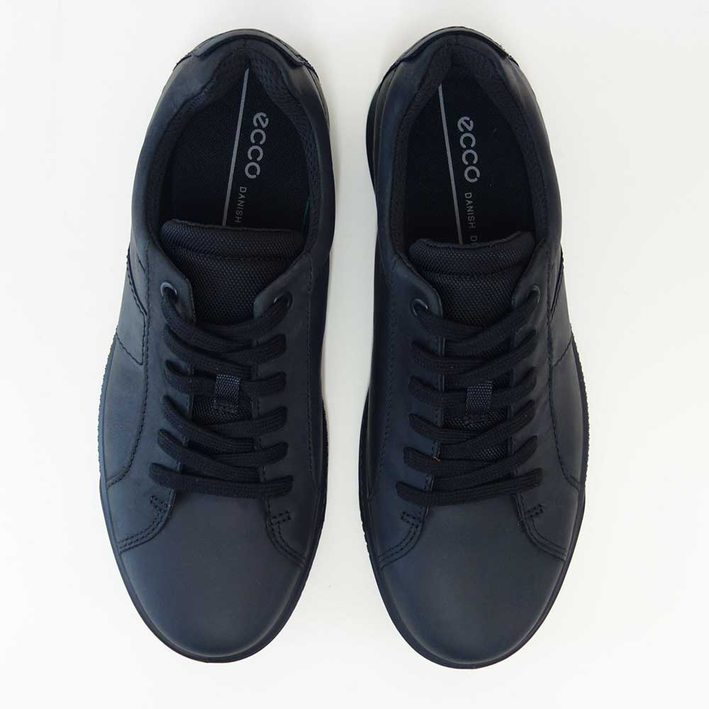 エコーECCOBYWAYMEN'SSNEAKERブラック50159451052(メンズ)快適な履き心地のレザースニーカーレースアップウォーキングシューズ旅行「靴」