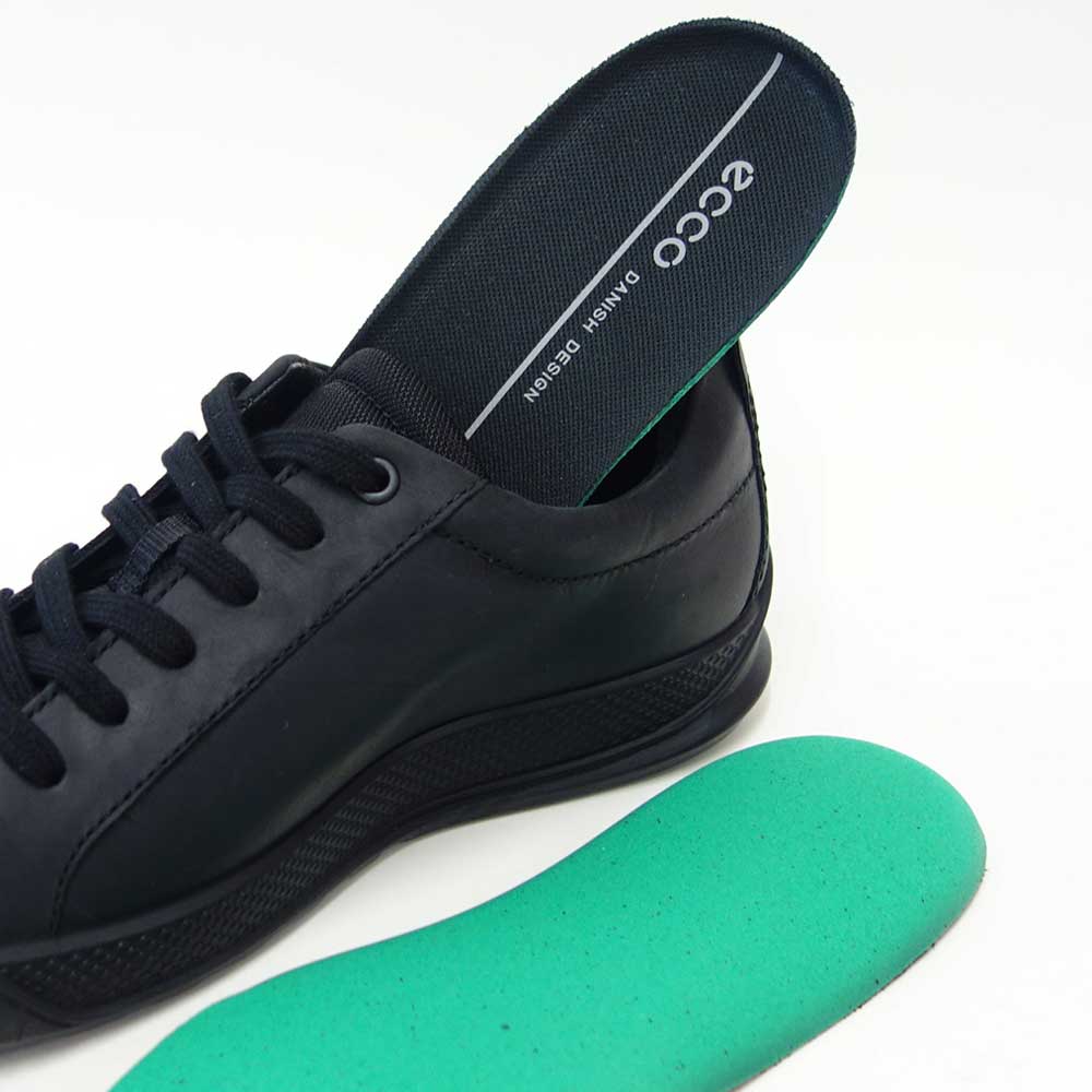 エコーECCOBYWAYMEN'SSNEAKERブラック50159451052(メンズ)快適な履き心地のレザースニーカーレースアップウォーキングシューズ旅行「靴」