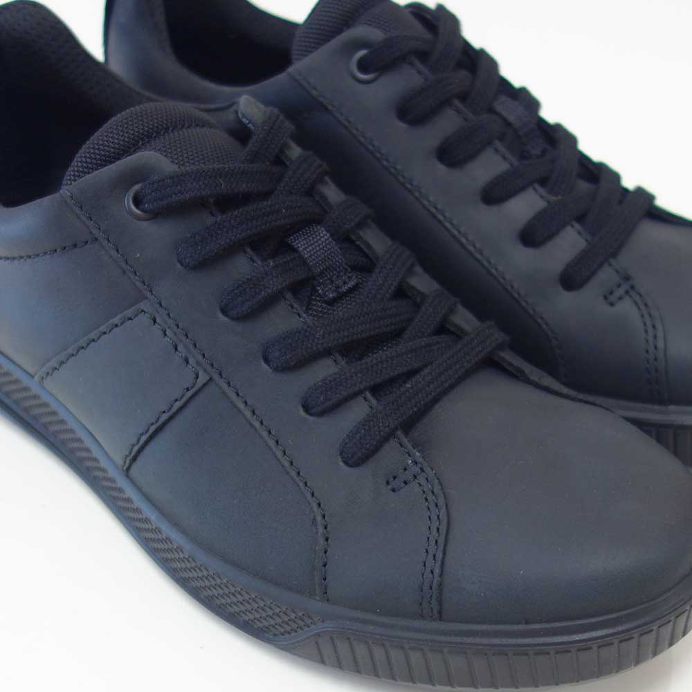 エコーECCOBYWAYMEN'SSNEAKERブラック50159451052(メンズ)快適な履き心地のレザースニーカーレースアップウォーキングシューズ旅行「靴」