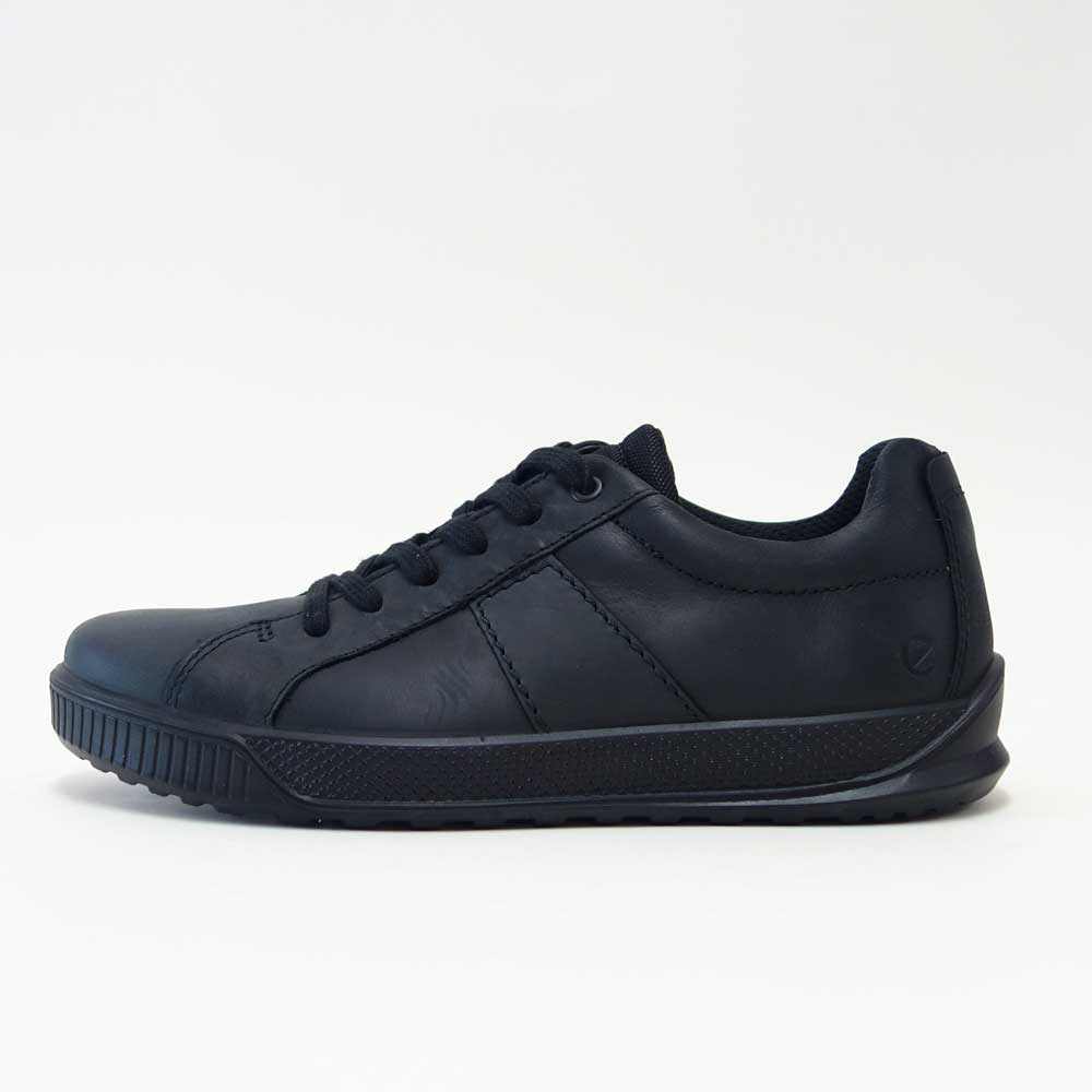 エコーECCOBYWAYMEN'SSNEAKERブラック50159451052(メンズ)快適な履き心地のレザースニーカーレースアップウォーキングシューズ旅行「靴」