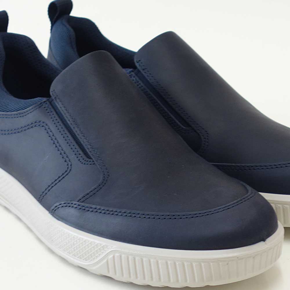 エコーECCOBYWAYMEN'SSLIPONネイビー50165402038(メンズ)快適な履き心地のレザースニーカースリッポンウォーキングシューズ旅行「靴」