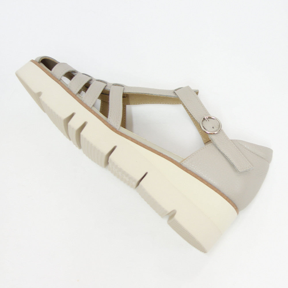 【SALE 30%OFF】 フィズリーン FIZZ REEN 505 グレージュ(レディース シューズ) 快適 EEE 4.5cmウェッジヒール グルカ パンプス(日本製)「靴」